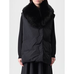 Yves Salomon Waistcoat Woman Black